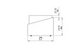 Step Fire Pit - Technical Drawing / Side by EcoSmart Fire