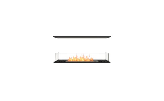 Flex 42IL Island - Ethanol / Black / Installed View by EcoSmart Fire