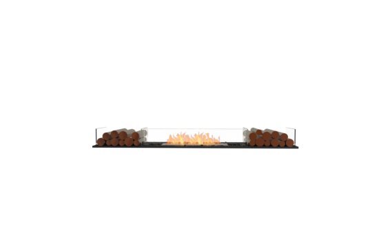 Flex 78BN.BX2 Bench - Ethanol / Black / Installed View by EcoSmart Fire