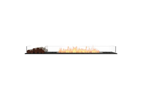 Flex 86BN.BX1 Bench - Ethanol / Black / Installed View by EcoSmart Fire