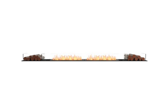 Flex 122BN.BX2 Bench - Ethanol / Black / Installed View by EcoSmart Fire
