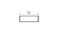 Flex 42IL Island - Technical Drawing / Top by EcoSmart Fire