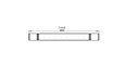 Flex 140IL.BX2 Island - Technical Drawing / Top by EcoSmart Fire