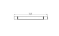 Flex 158IL.BX2 Island - Technical Drawing / Top by EcoSmart Fire
