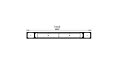 Flex 140BN.BX2 Bench - Technical Drawing / Top by EcoSmart Fire