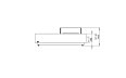 Manhattan 50 Fire Pit - Technical Drawing / Front by EcoSmart Fire