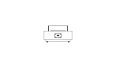 Manhattan 50 Fire Pit - Technical Drawing / Side by EcoSmart Fire