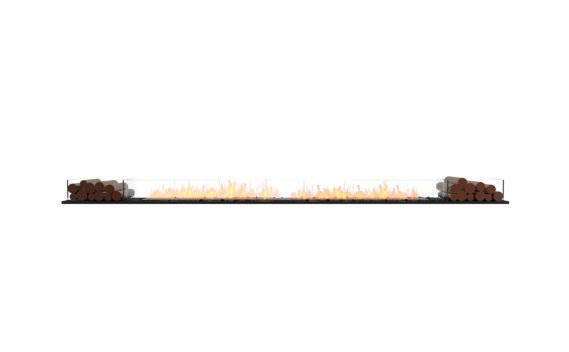 Flex 140BN.BX2 Bench - Ethanol / Black / Installed View by EcoSmart Fire
