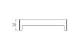 L1080 Fire Screen Fireplace Screen - Technical Drawing / Front by EcoSmart Fire