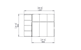 Connect L50 Furniture - Technical Drawing / Top by Blinde Design