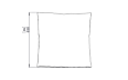 Cushion S26 Furniture - Technical Drawing / Top by Blinde Design