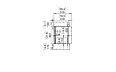 Flex 18LC Left Corner - Technical Drawing / Front by EcoSmart Fire