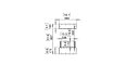 Flex 18IL Island - Technical Drawing / Front by EcoSmart Fire