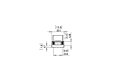 Flex 18BN Bench - Technical Drawing / Side by EcoSmart Fire
