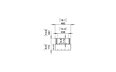 Flex 18BN Bench - Technical Drawing / Front by EcoSmart Fire