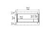 Flex 50 - Technical Drawing / Front by EcoSmart Fire