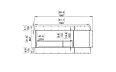 Flex 60PN.BXR Peninsula - Technical Drawing / Front by EcoSmart Fire
