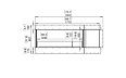 Flex 68LC.BXR Left Corner - Technical Drawing / Front by EcoSmart Fire