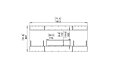 Flex 68IL.BX2 Island - Technical Drawing / Front by EcoSmart Fire