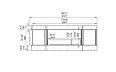 Flex 78RC.BX2 Right Corner - Technical Drawing / Front by EcoSmart Fire