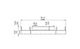 Flex 78BN.BX2 Bench - Technical Drawing / Front by EcoSmart Fire