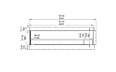 Flex 86LC Left Corner - Technical Drawing / Front by EcoSmart Fire