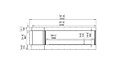 Flex 86RC.BXL Right Corner - Technical Drawing / Front by EcoSmart Fire