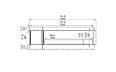 Flex 86LC.BXL Left Corner - Technical Drawing / Front by EcoSmart Fire