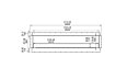 Flex 104SS Single Sided - Technical Drawing / Front by EcoSmart Fire