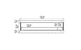 Flex 104 - Technical Drawing / Front by EcoSmart Fire