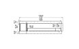 Flex 104LC.BXL Left Corner - Technical Drawing / Front by EcoSmart Fire