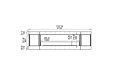 Flex 104 - Technical Drawing / Front by EcoSmart Fire