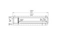 Flex 122SS.BXL Single Sided - Technical Drawing / Front by EcoSmart Fire
