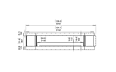 Flex 122LC.BX2 Left Corner - Technical Drawing / Front by EcoSmart Fire