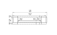 Flex 122DB.BX2 Double Sided - Technical Drawing / Front by EcoSmart Fire