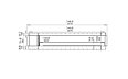 Flex 140SS.BXL Single Sided - Technical Drawing / Front by EcoSmart Fire