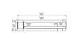 Flex 140LC.BXL Left Corner - Technical Drawing / Front by EcoSmart Fire