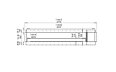 Flex 140SS.BXR Single Sided - Technical Drawing / Front by EcoSmart Fire