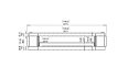 Flex 140SS.BX2 Single Sided - Technical Drawing / Front by EcoSmart Fire