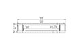 Flex 140LC.BX2 Left Corner - Technical Drawing / Front by EcoSmart Fire