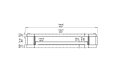 Flex 158SS.BX2 Single Sided - Technical Drawing / Front by EcoSmart Fire