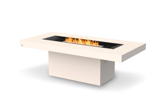 Gin 90 (Dining) Fire Pit - Ethanol / Bone / Optional Fire Screen by EcoSmart Fire