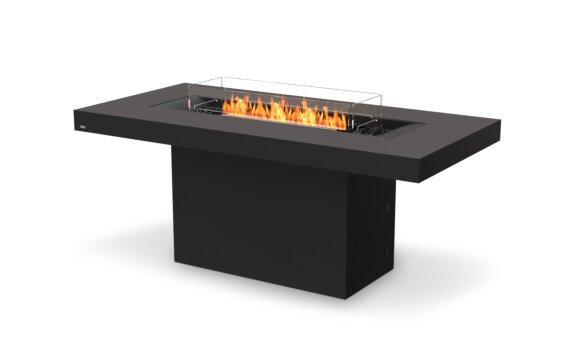 Gin 90 (Bar) Fire Pit - Ethanol - Black / Graphite / Optional Fire Screen by EcoSmart Fire