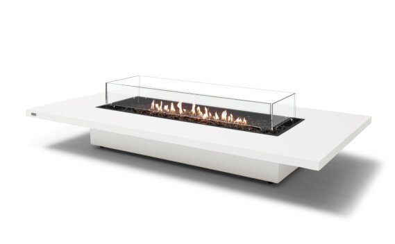 Daiquiri 70 Fire Pit - Gas LP/NG / Bone / Optional fire screen by EcoSmart Fire