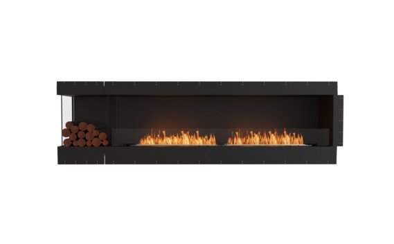 Flex 104LC.BXL Left Corner - Ethanol / Black / Uninstalled view - Logs not included by EcoSmart Fire