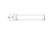 L1180 Fire Screen Fireplace Screen - Technical Drawing / Front by Blinde Design