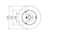 Ark 44 Fire Pit - Technical Drawing / Top by EcoSmart Fire