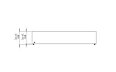 Bloc L6 Coffee Table - Technical Drawing / Front by Blinde Design