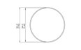 Circ M1 Coffee Table - Technical Drawing / Top by Blinde Design