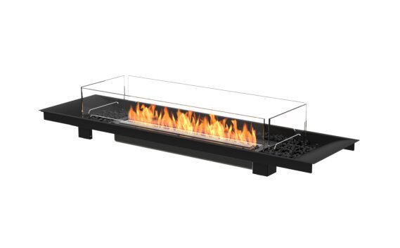 Linear Curved 65 Fireplace Insert - Ethanol - Black / Black by EcoSmart Fire